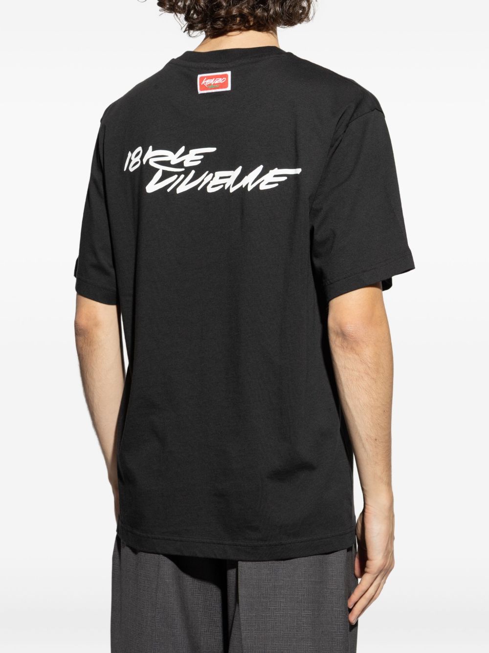 Kenzo Futura T-Shirts And Polos Black Natural (veg)->cotton100.0 %
