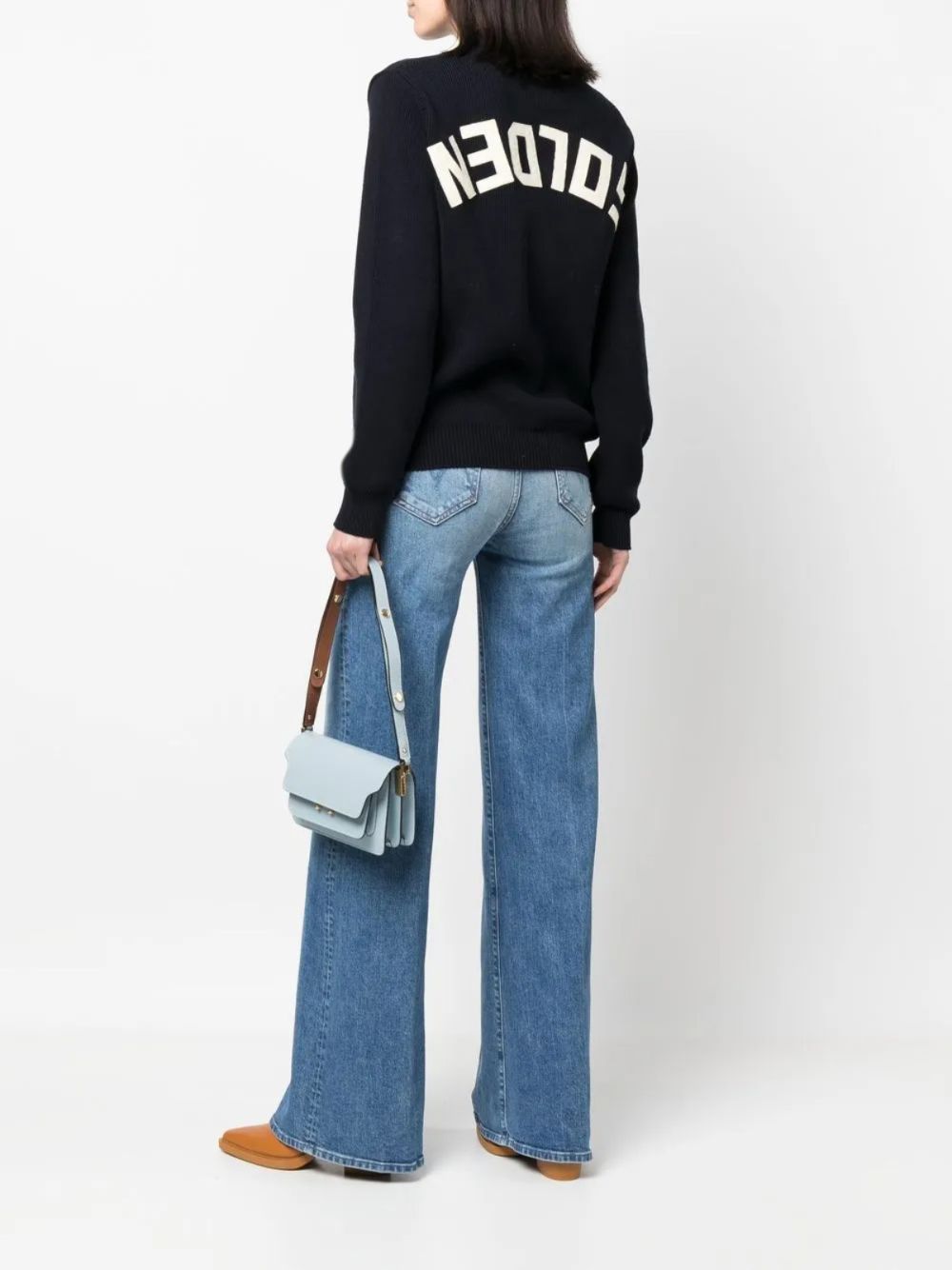 Golden Goose Sweaters Blue Cotton
