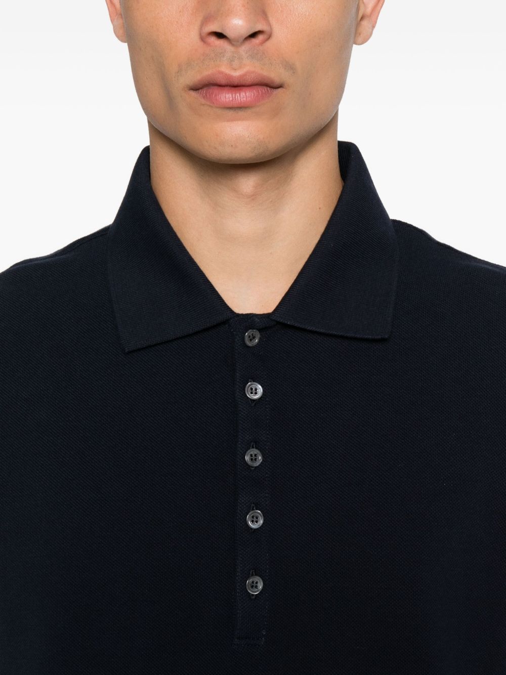 Thom Browne T-Shirts And Polos Blue Self: Cotton