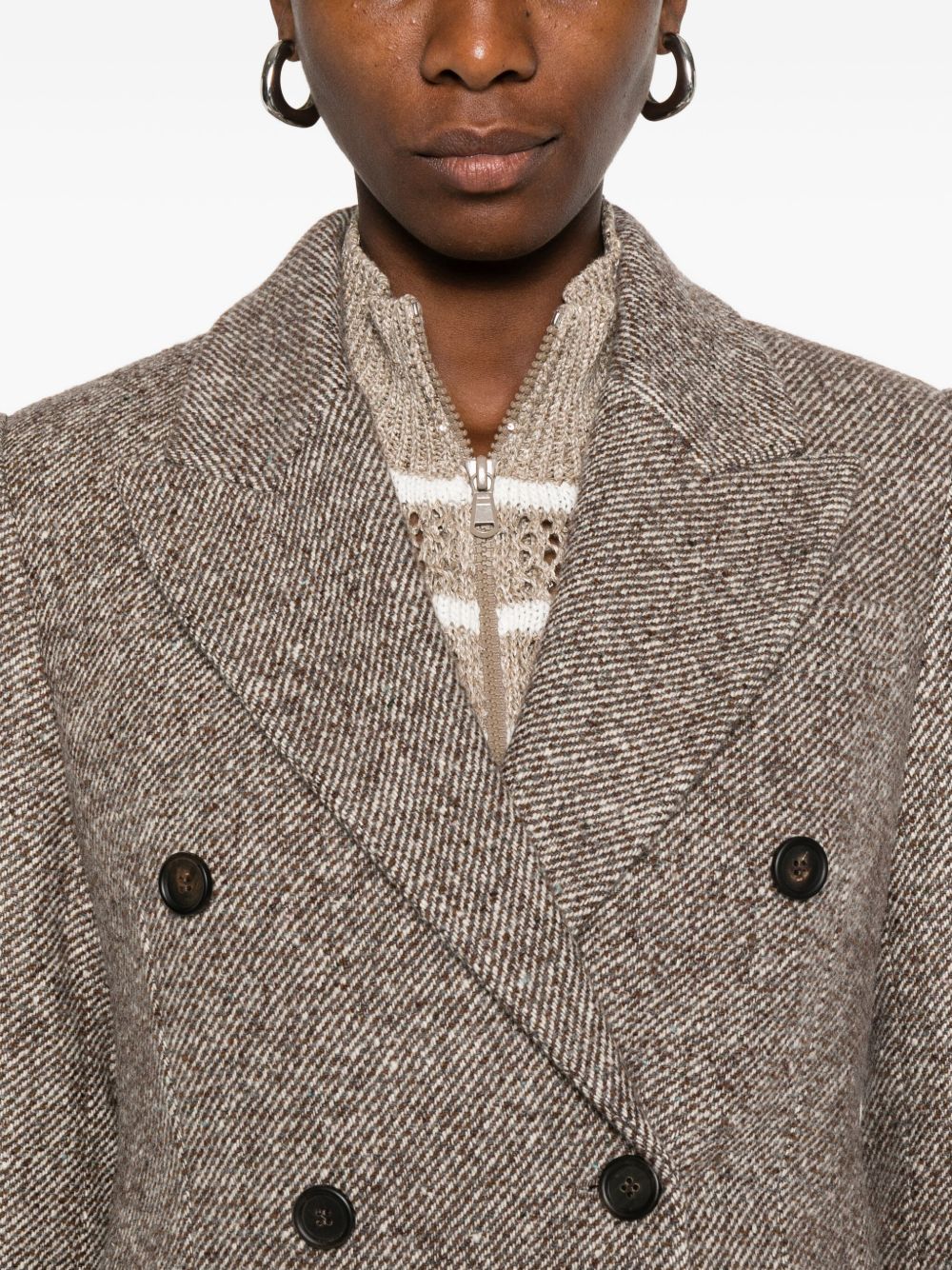 Brunello Cucinelli Jackets Marrone Outer: Cotton