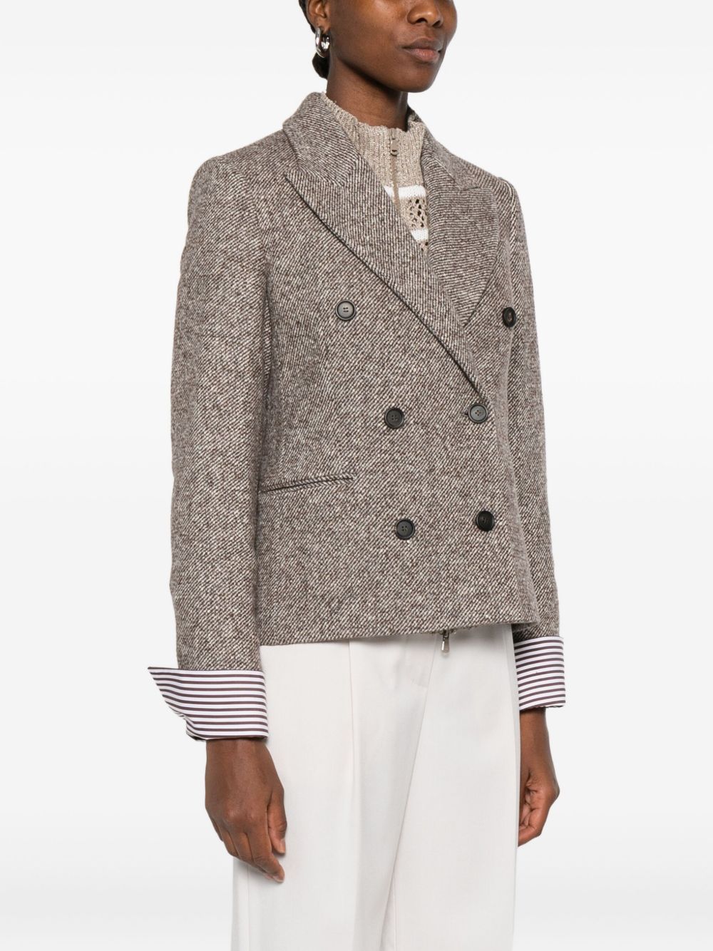Brunello Cucinelli Jackets Marrone Outer: Cotton