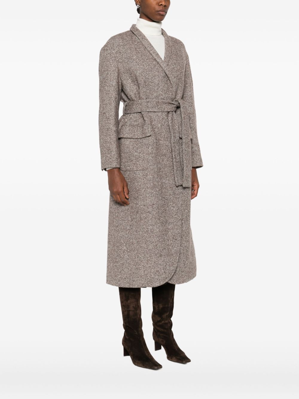 Brunello Cucinelli Coats Marrone Cotton