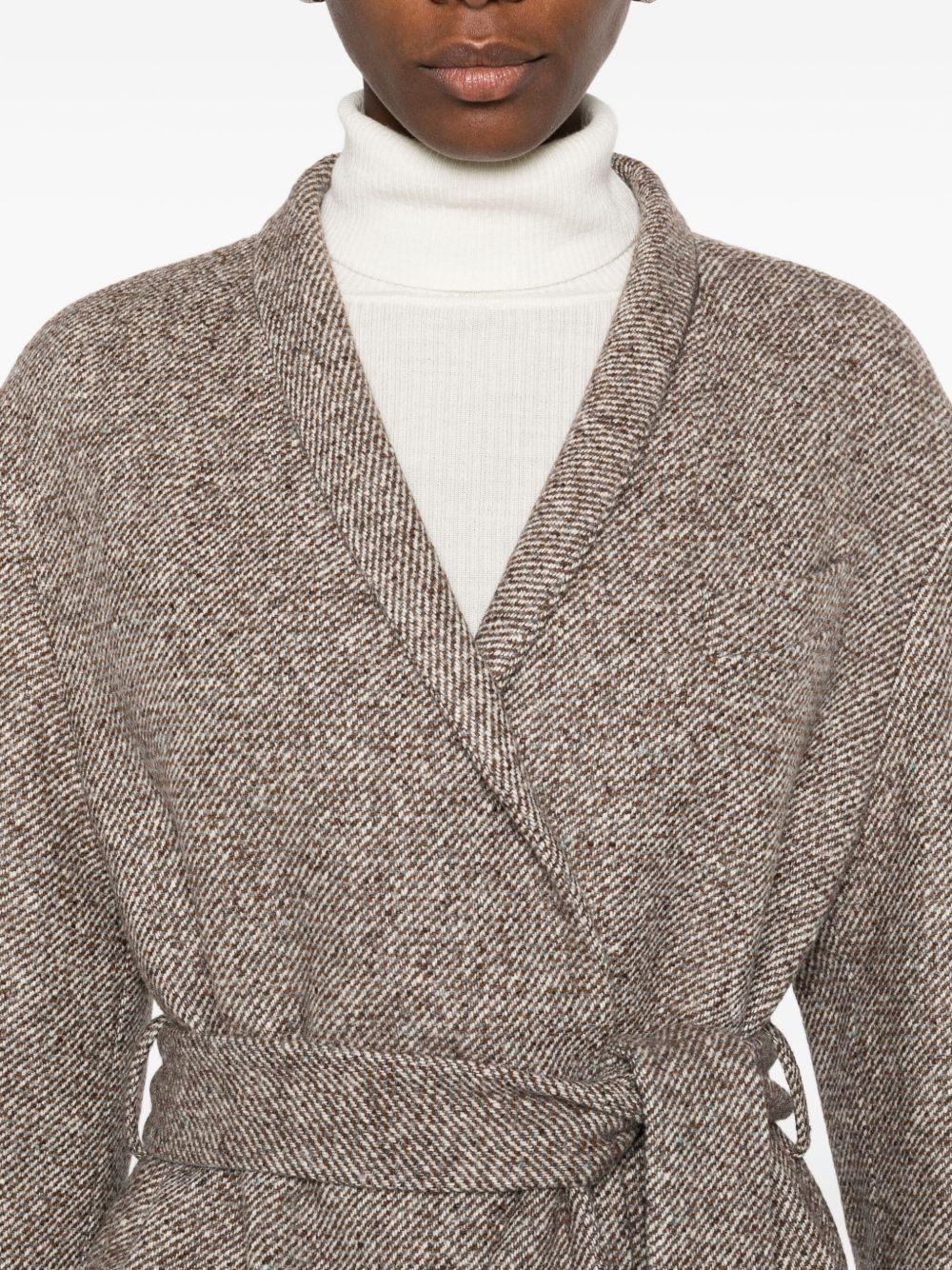 Brunello Cucinelli Coats Marrone Cotton
