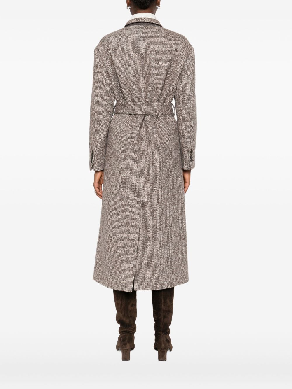 Brunello Cucinelli Coats Marrone Cotton