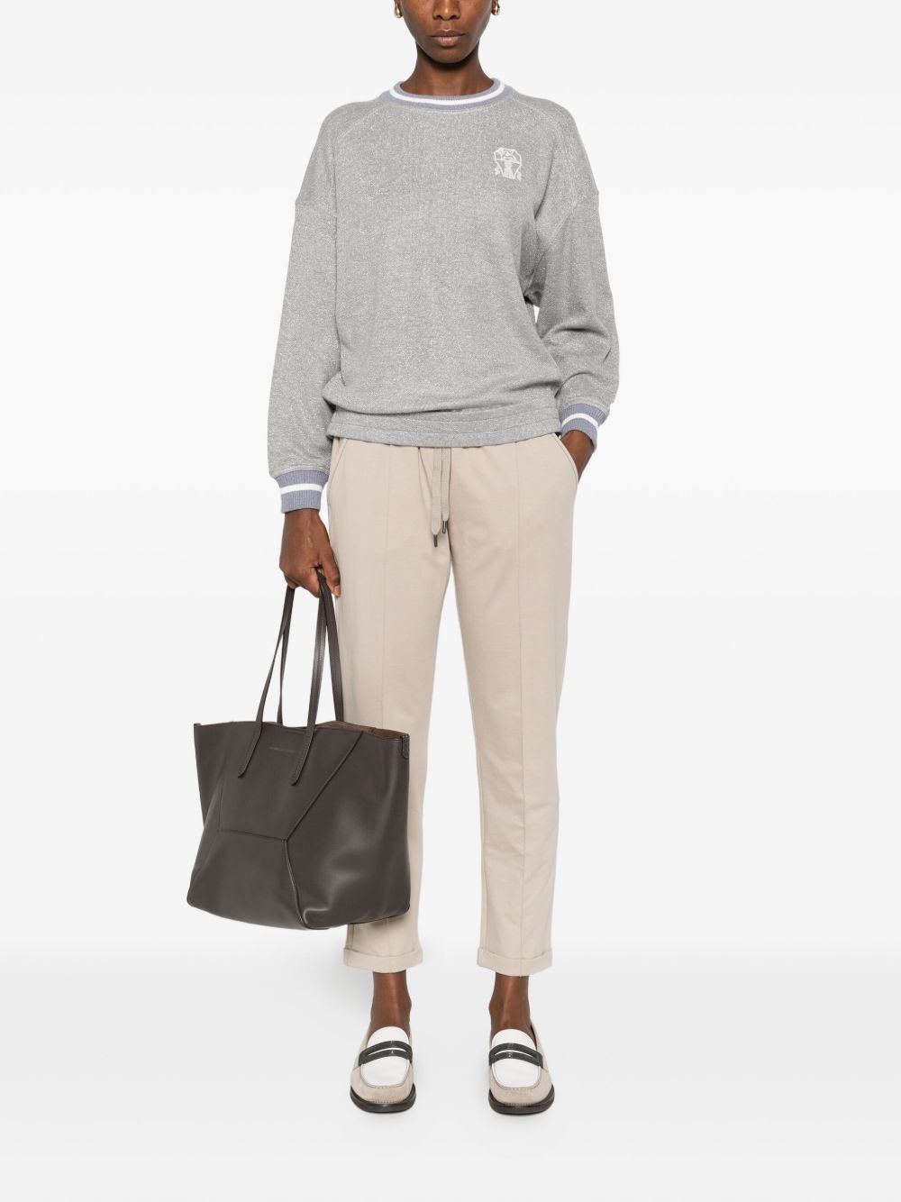 Brunello Cucinelli Sweaters Grigio Viscose