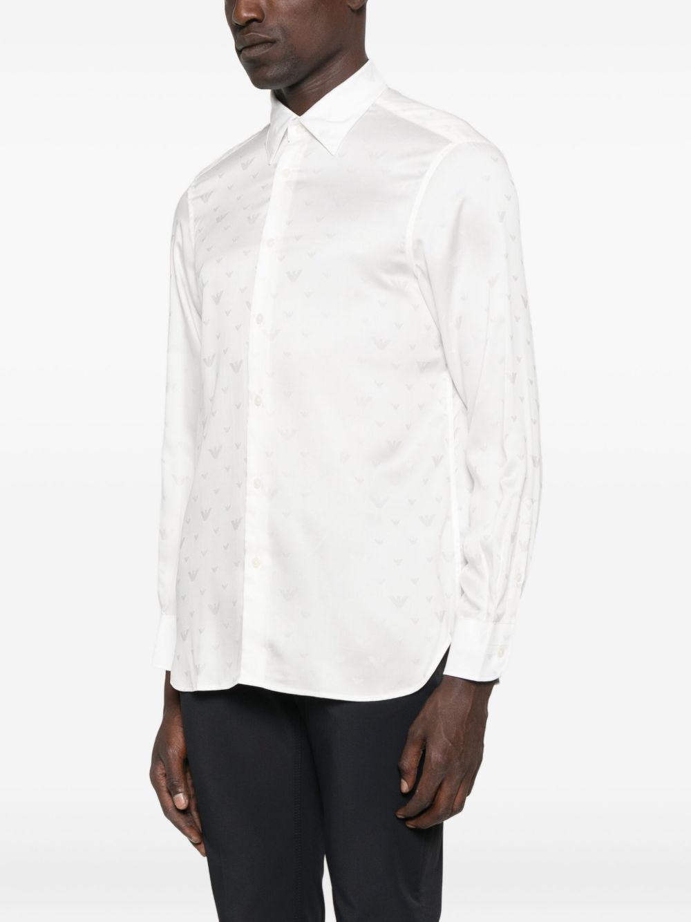 Emporio Armani Shirts Bianco Outer: Lyocell
