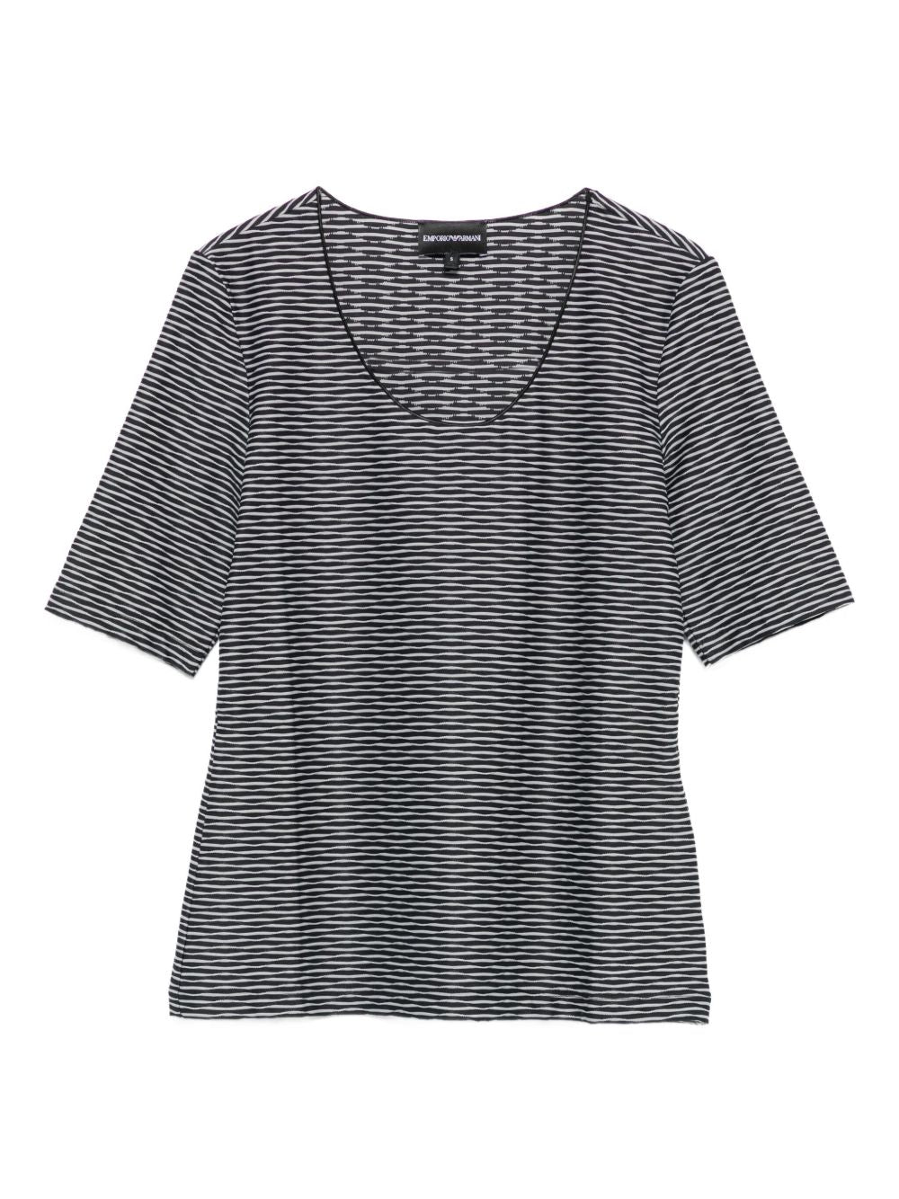 Emporio Armani Top Grigio Elastane