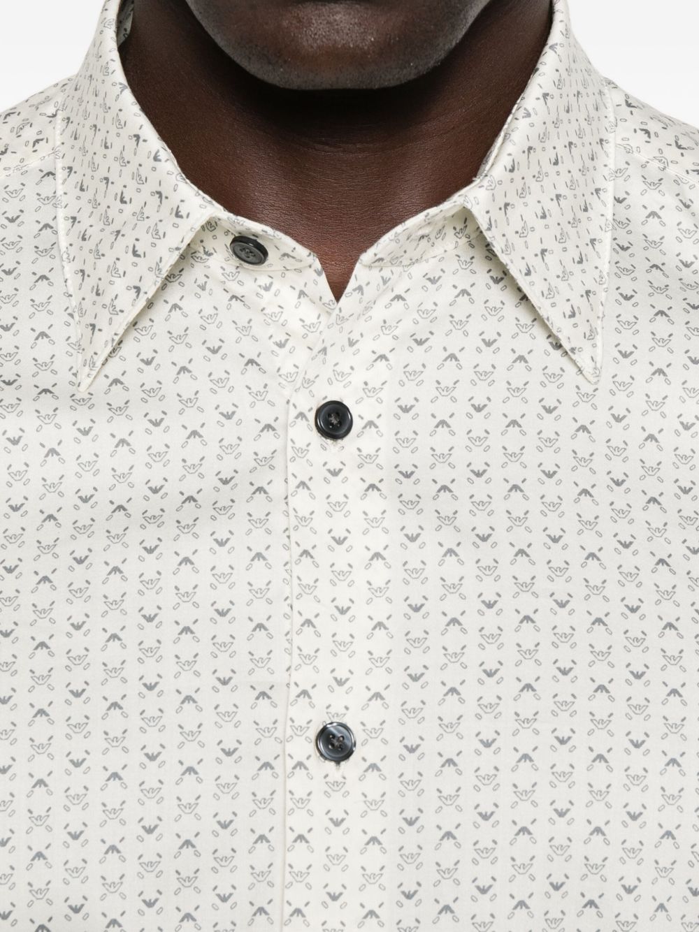 Emporio Armani Shirts Bianco Elastane