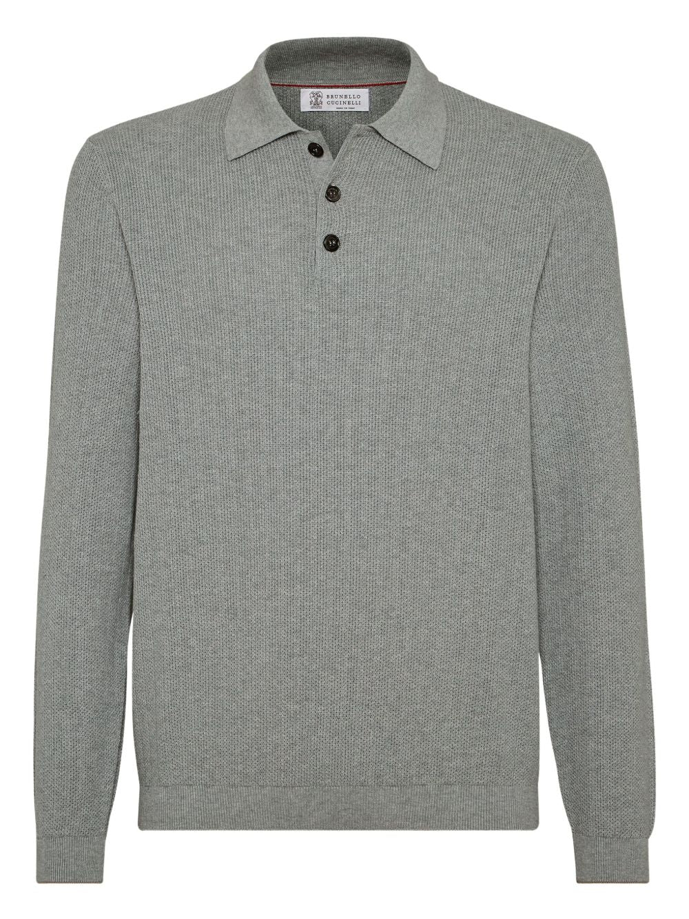 Brunello Cucinelli T-Shirts And Polos Grigio Chiaro Cotton