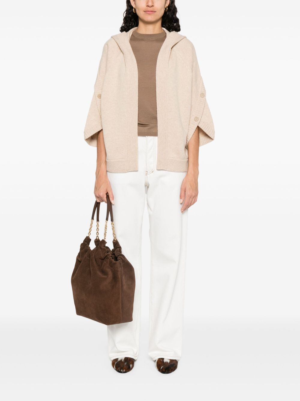 Max Mara Sweaters Beige Wool