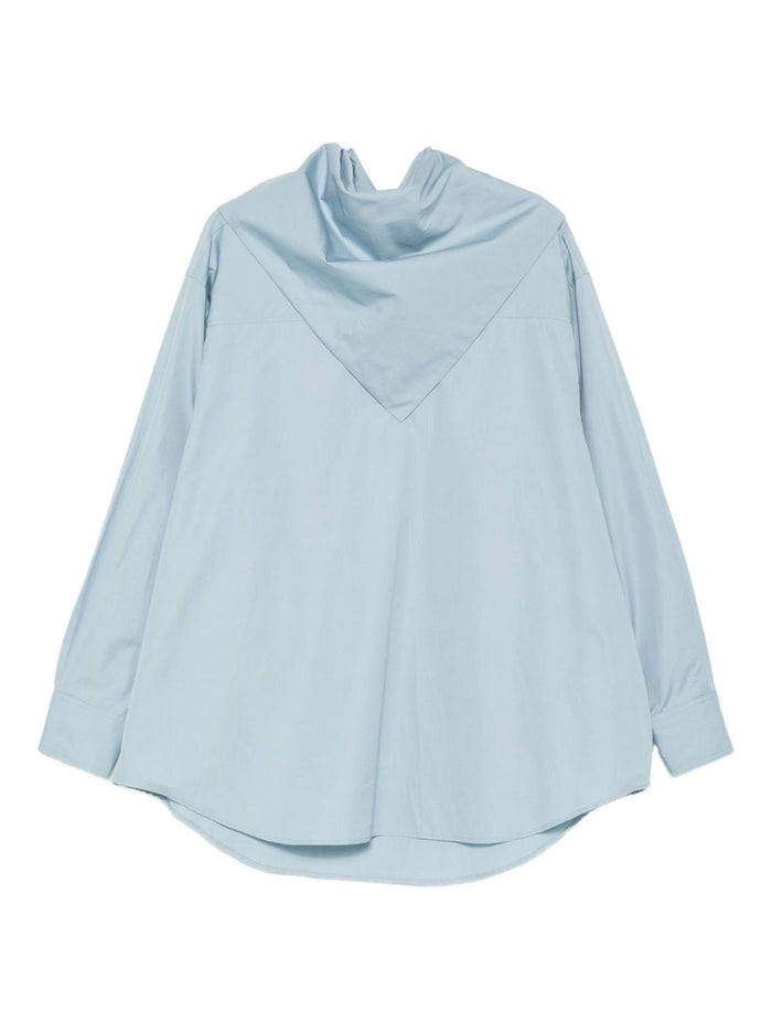 Ami Paris Shirts Clear Blue Cotton