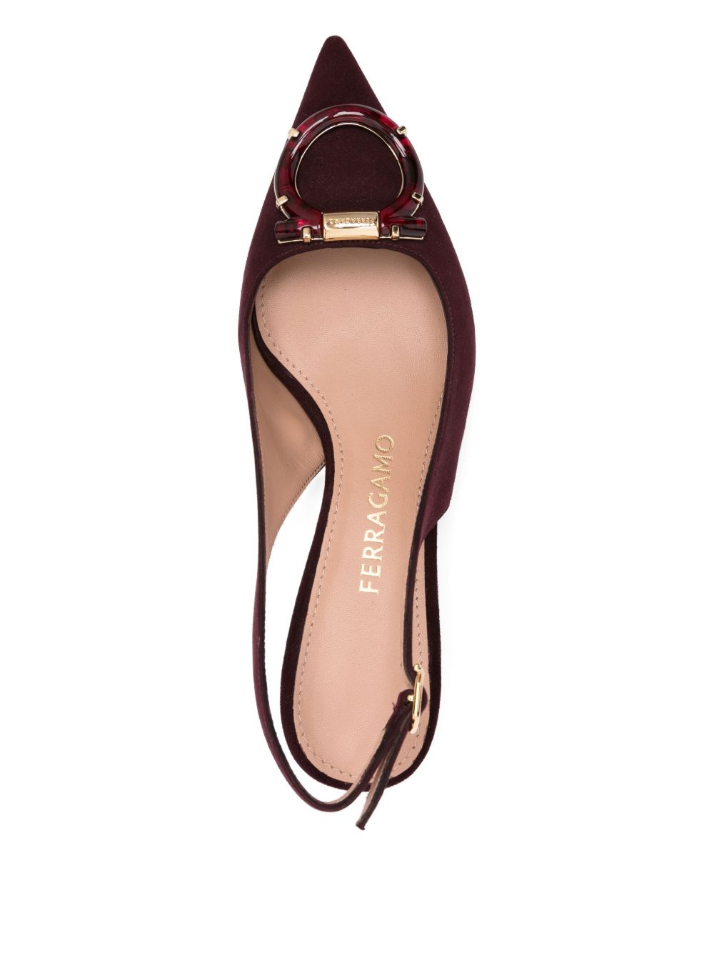 Ferragamo With Heel Bordeaux Calf Leather