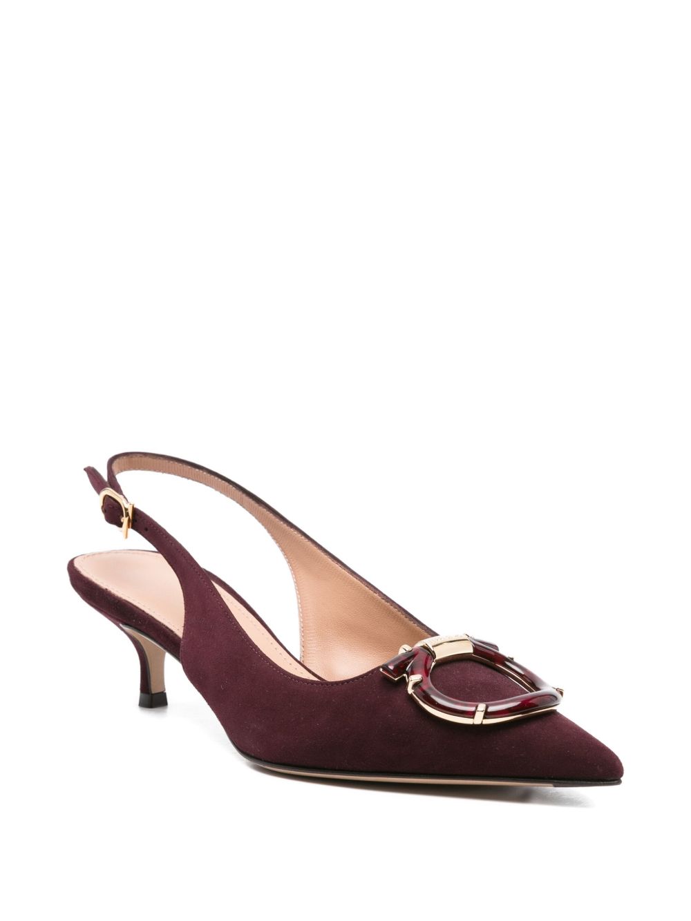 Ferragamo With Heel Bordeaux Calf Leather