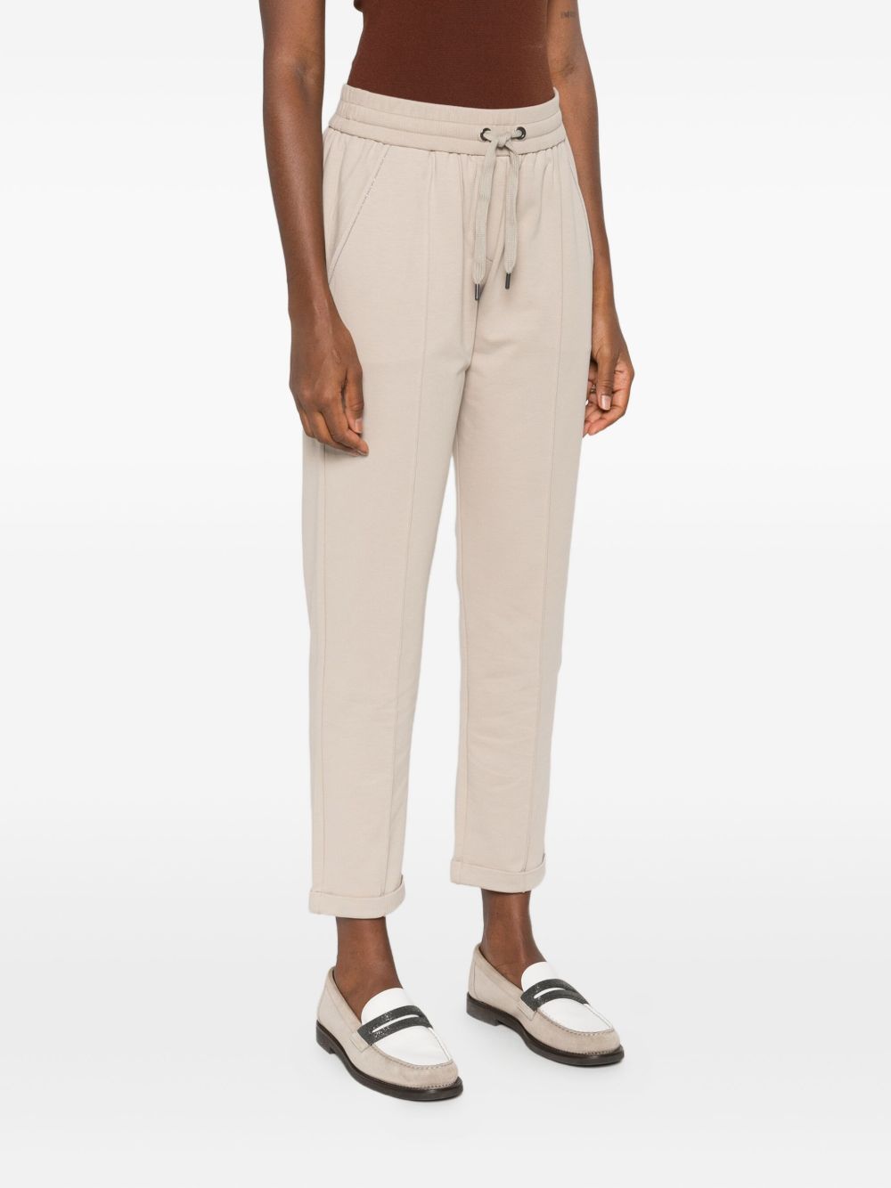 Brunello Cucinelli Trousers Beige Cotton