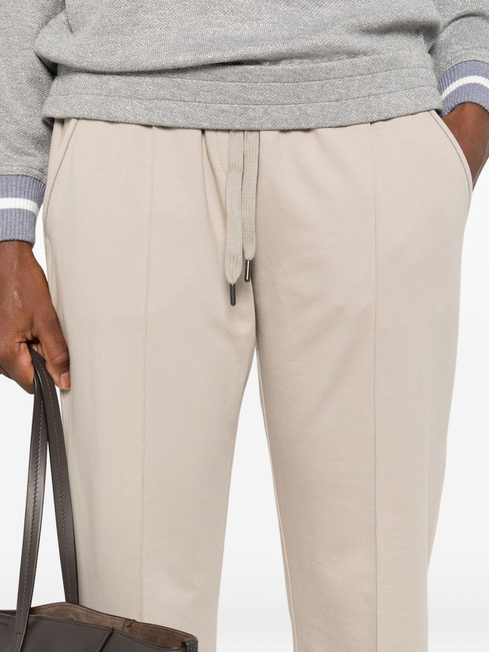Brunello Cucinelli Trousers Beige Cotton