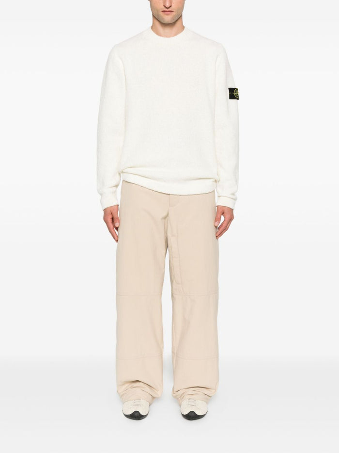 Stone Island Sweaters Ivory Wool