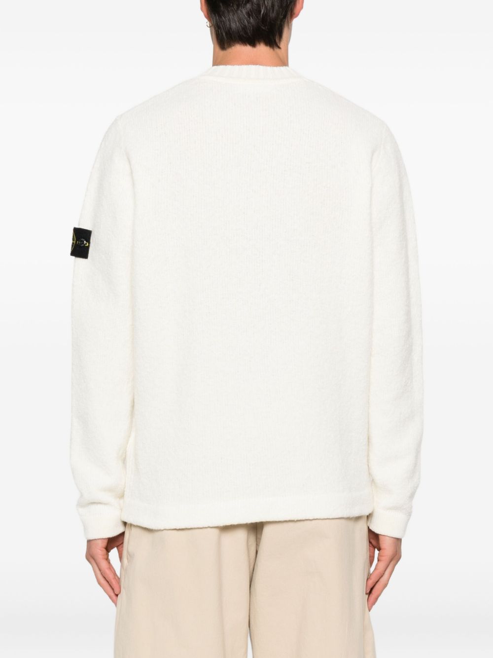 Stone Island Sweaters Ivory Wool