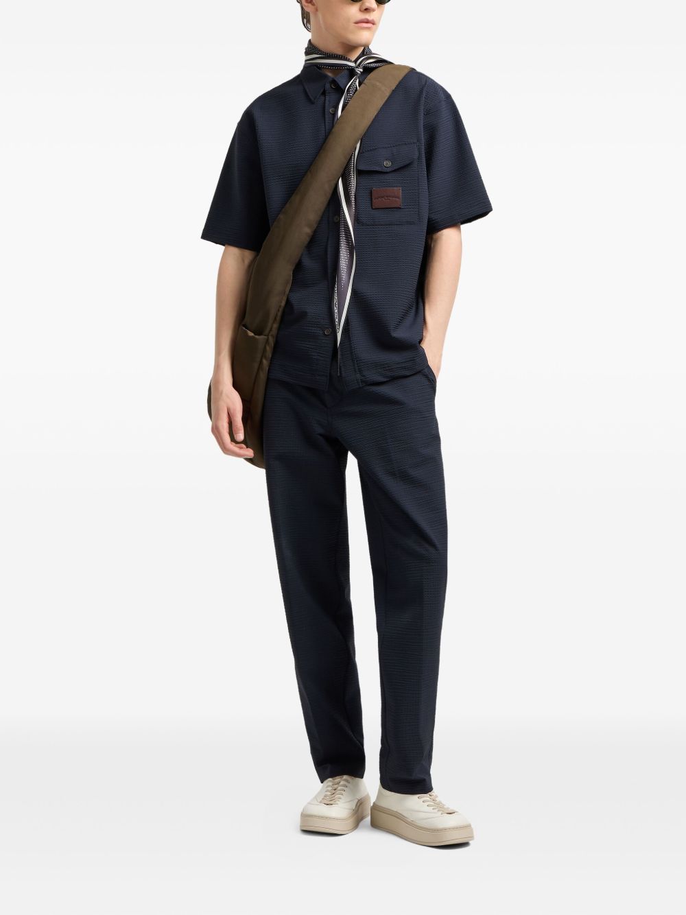 Emporio Armani Trousers Blu Polyamide