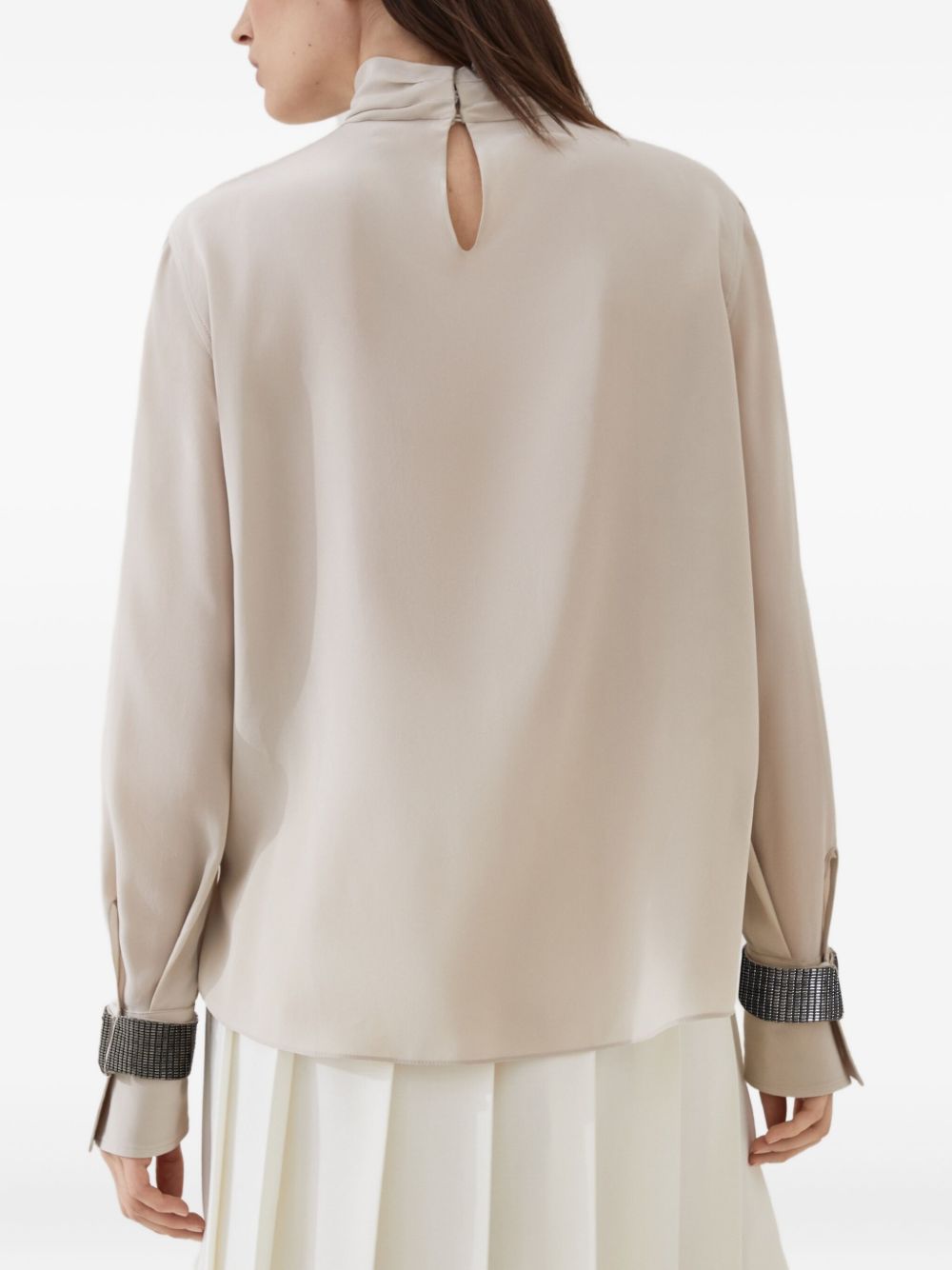 Brunello Cucinelli Sweaters Beige Natural (other)->silk100.0 %