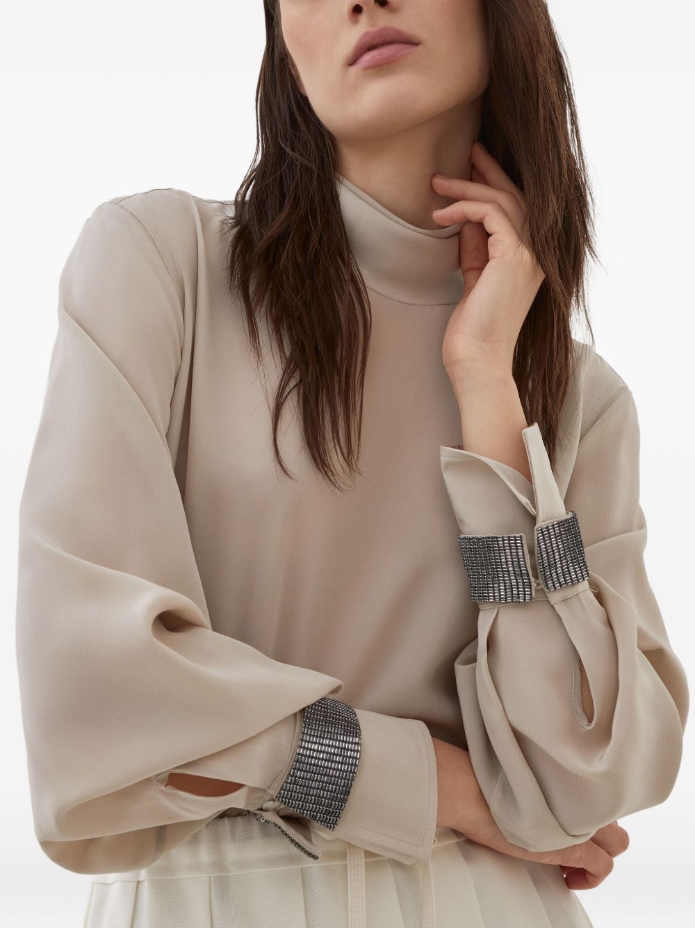 Brunello Cucinelli Sweaters Beige Natural (other)->silk100.0 %