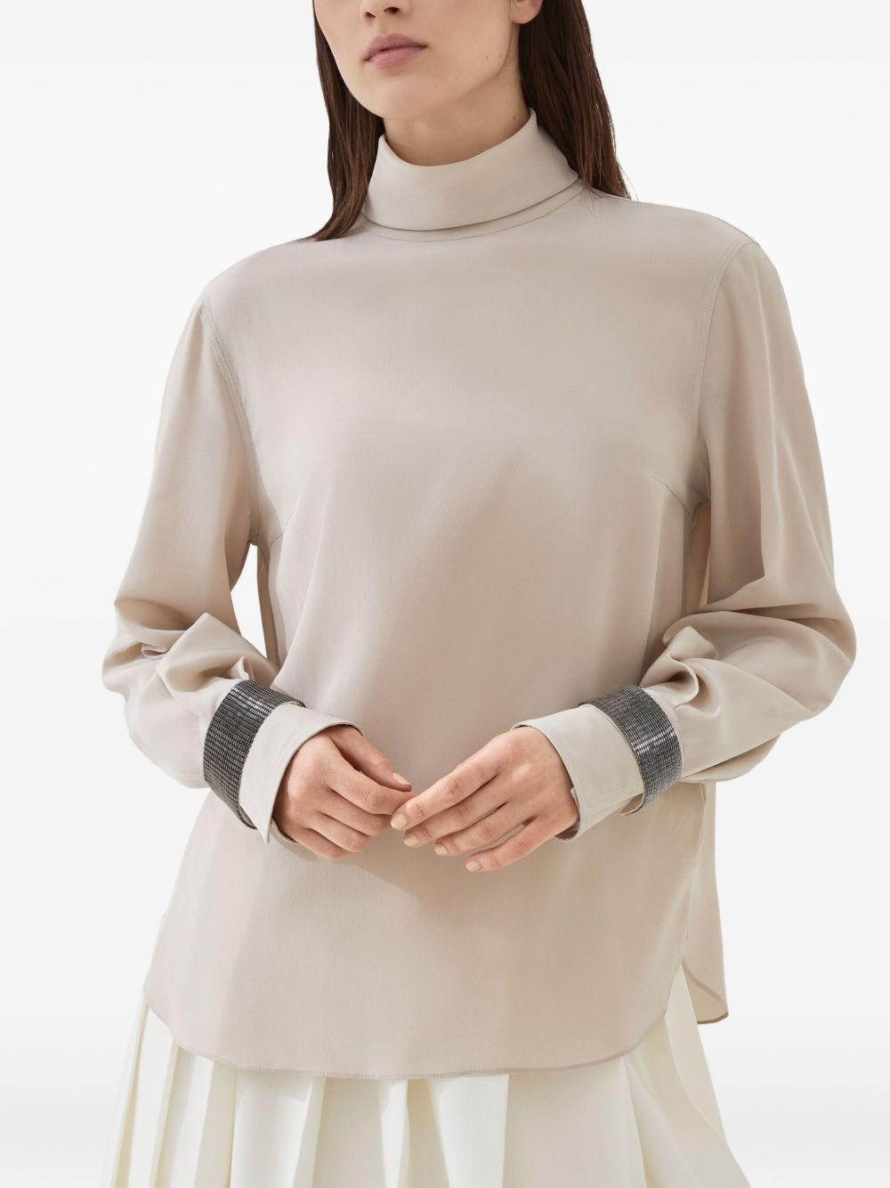 Brunello Cucinelli Sweaters Beige Natural (other)->silk100.0 %