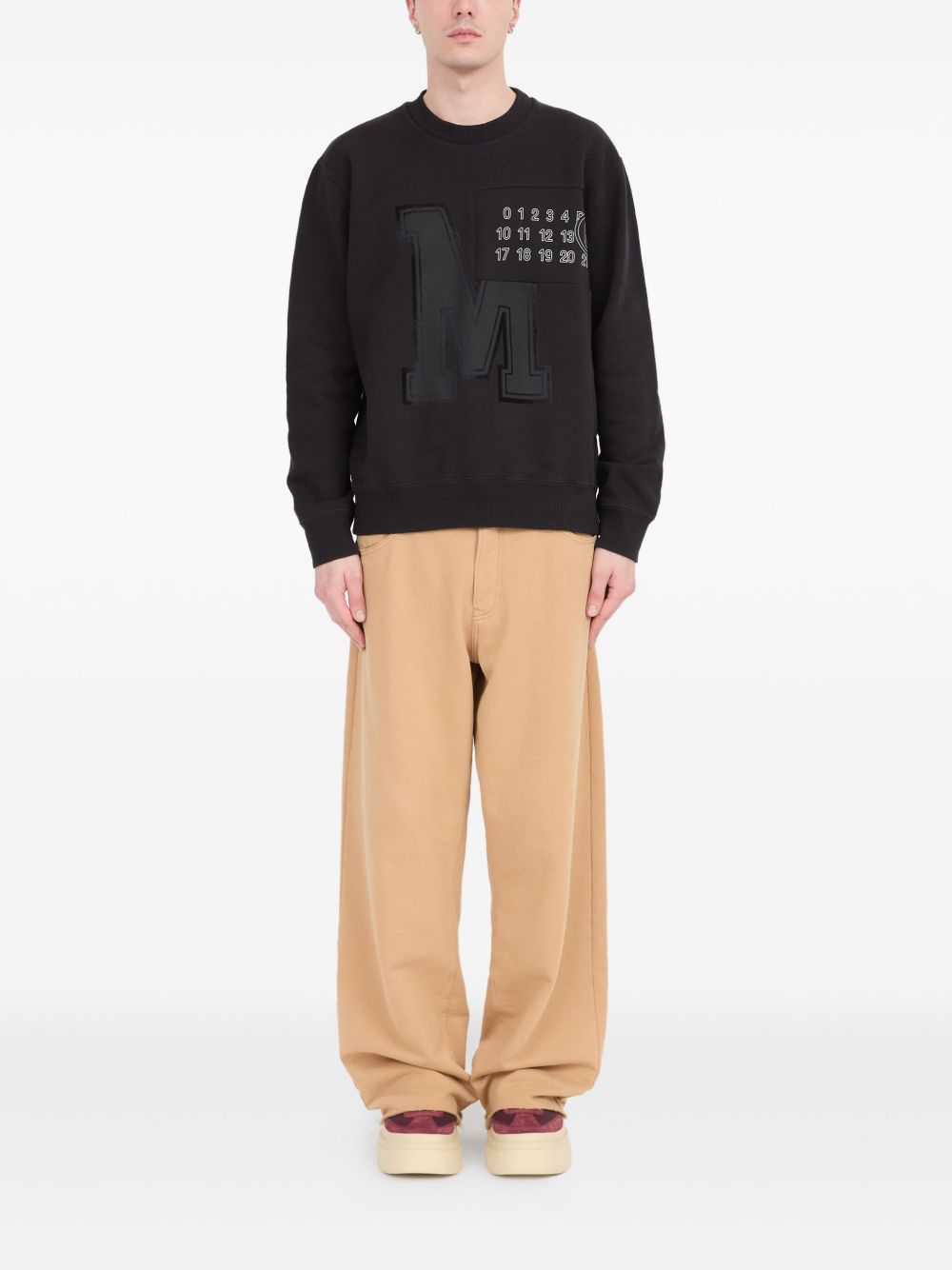Mm6 Maison Margiela Sweaters Black Cotton