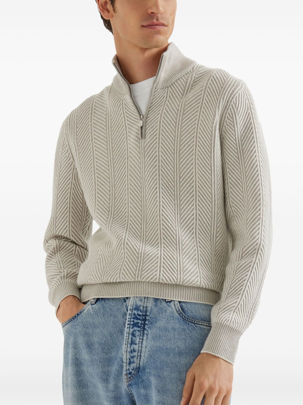 Brunello Cucinelli Sweaters Bianco