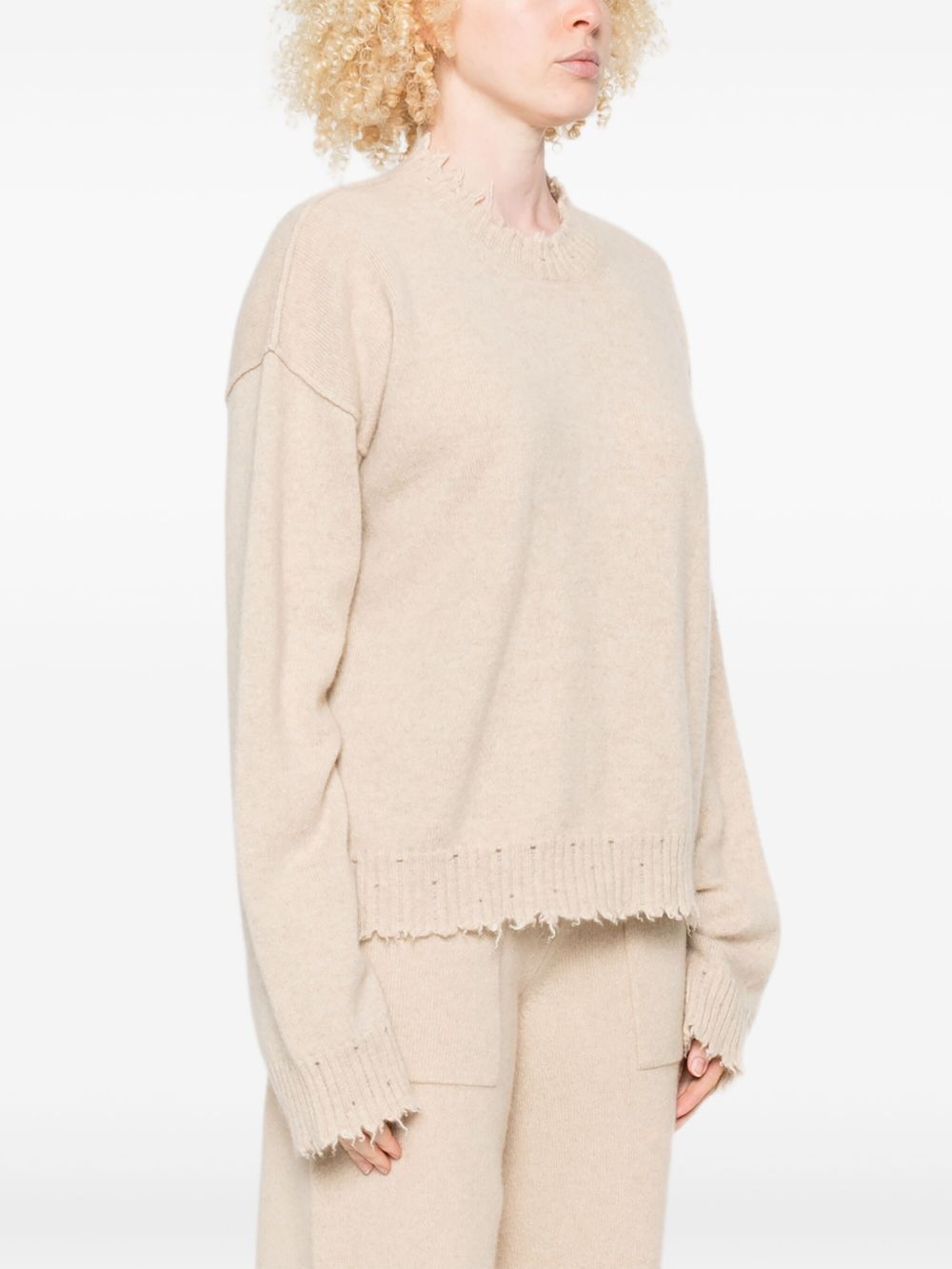 Uma Wang Sweaters Beige Wool