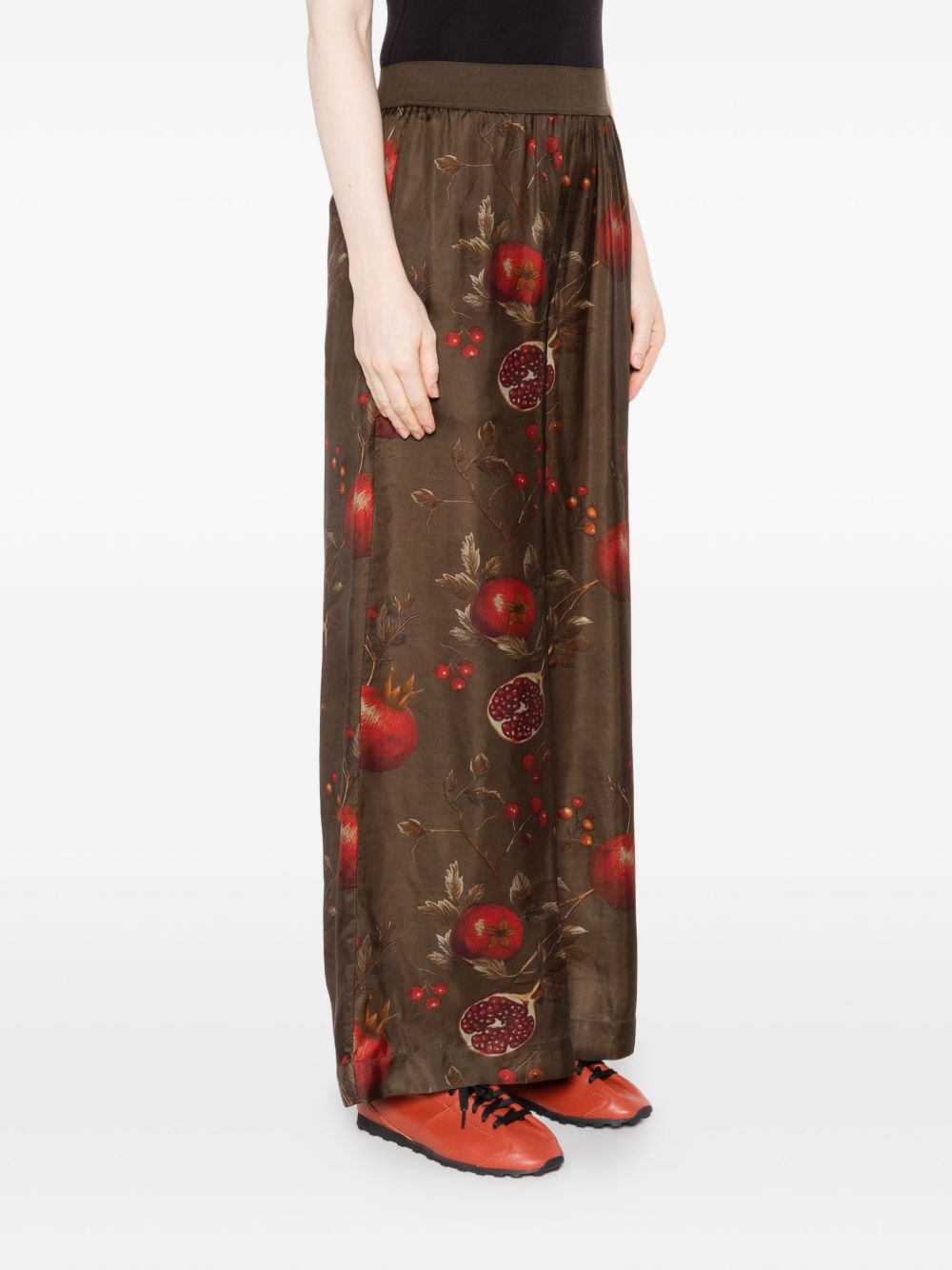 Uma Wang Trousers Brown Viscose Cupro