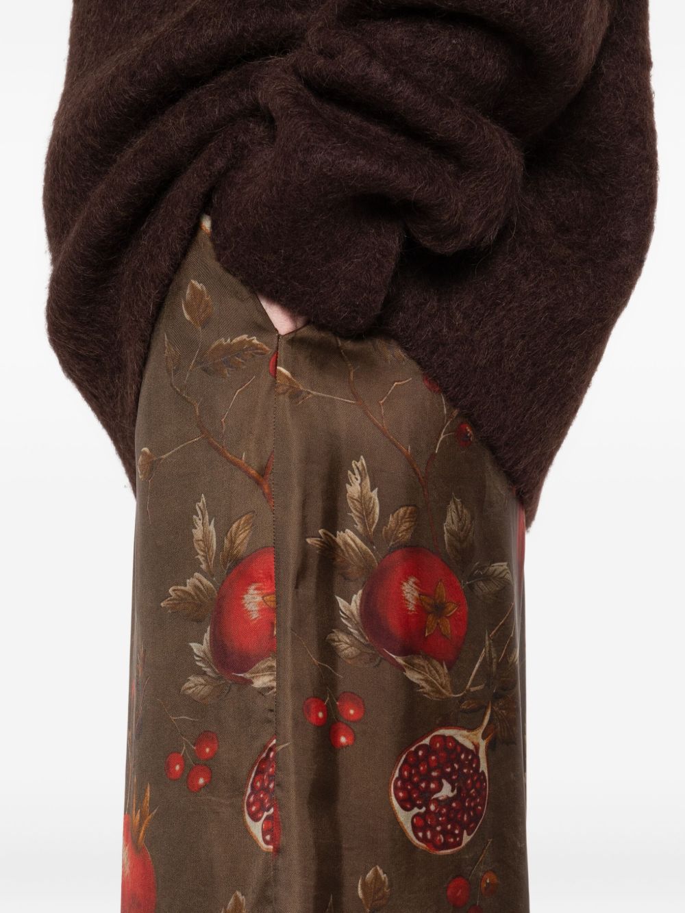 Uma Wang Trousers Brown Viscose Cupro