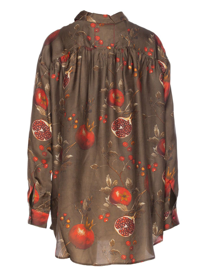 Uma Wang Shirts Brown Viscose Cupro