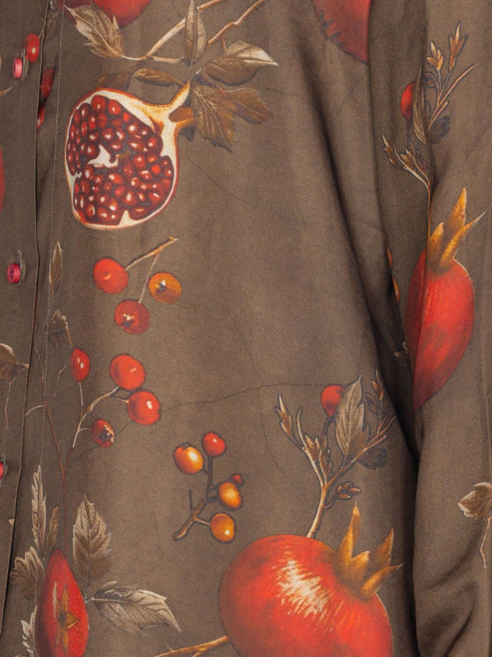 Uma Wang Shirts Brown Viscose Cupro