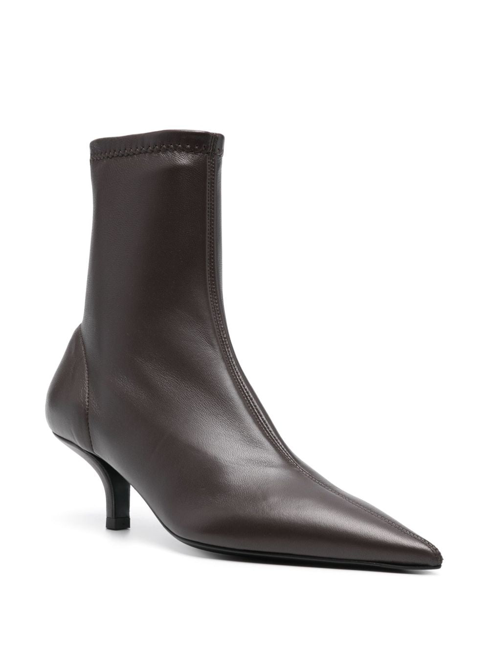 Toteme Main Boots Brown Lamb Leather