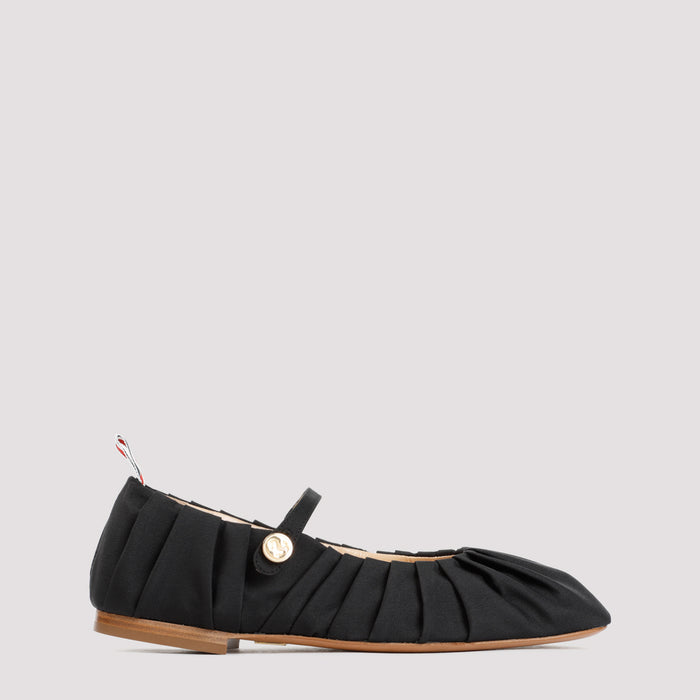 Ballerina Black Silk Shoe