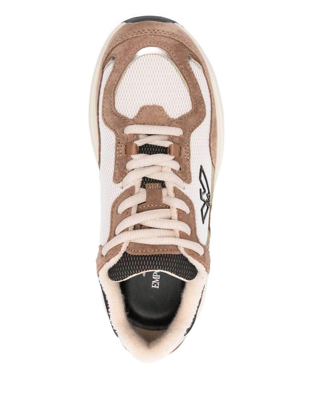 Emporio Armani Exclusive Sneakers Marrone Outer: Fabric