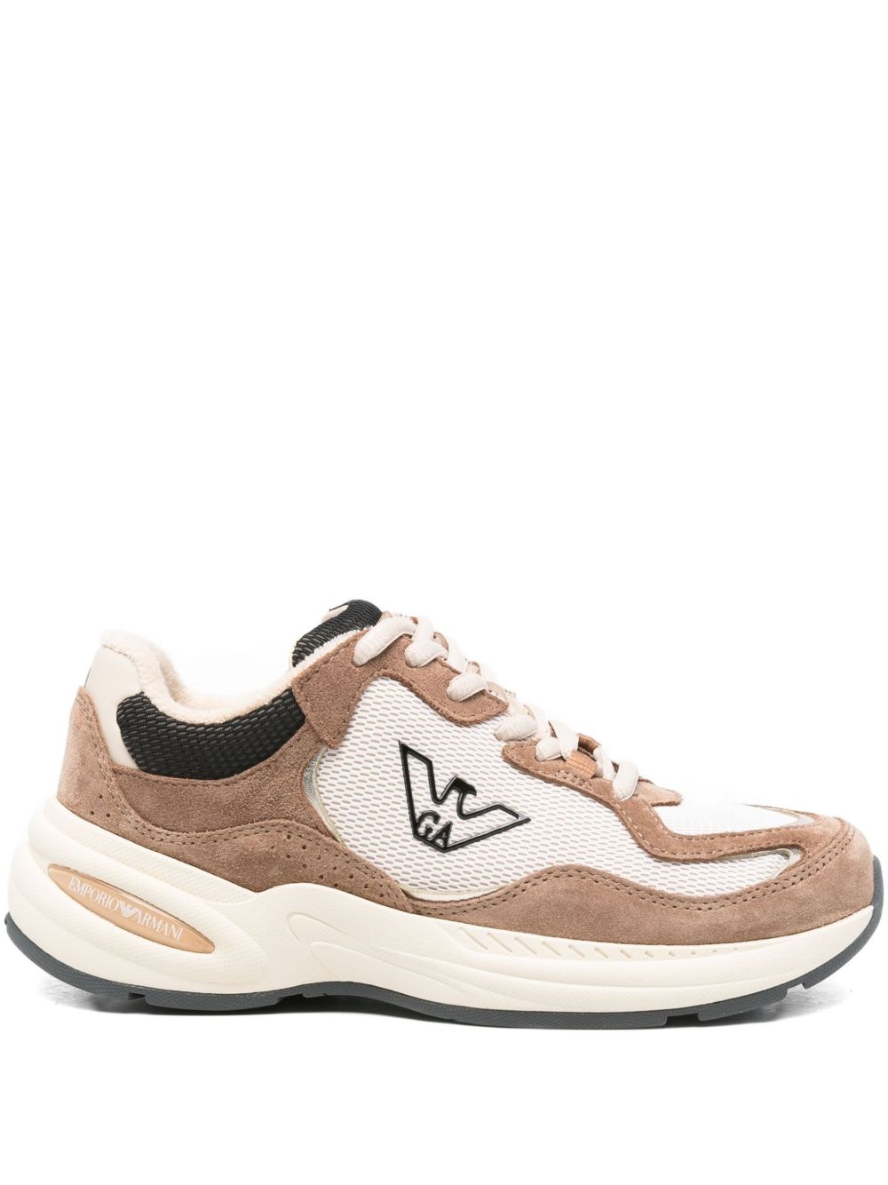 Emporio Armani Exclusive Sneakers Marrone Outer: Fabric