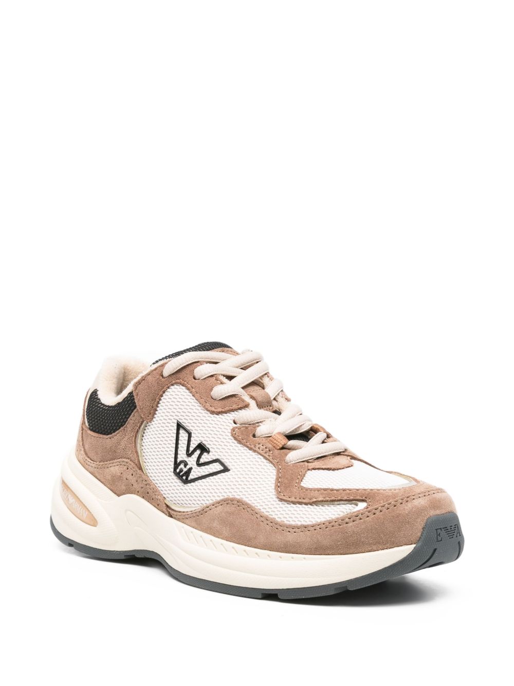 Emporio Armani Exclusive Sneakers Marrone Outer: Fabric