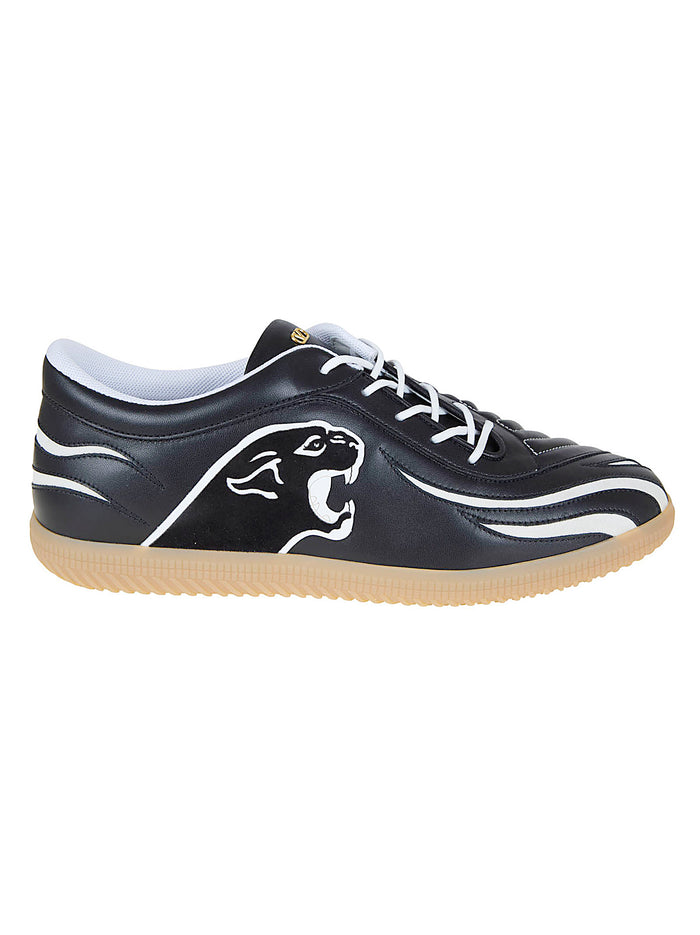 Sneaker Kicky Nappa-patch Panther Flame Crosta Rs Black Leather Calzature