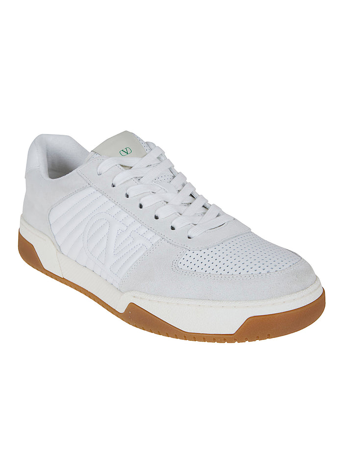Sneaker Sparry Crosta Nappa Traforata White Leather Calzature