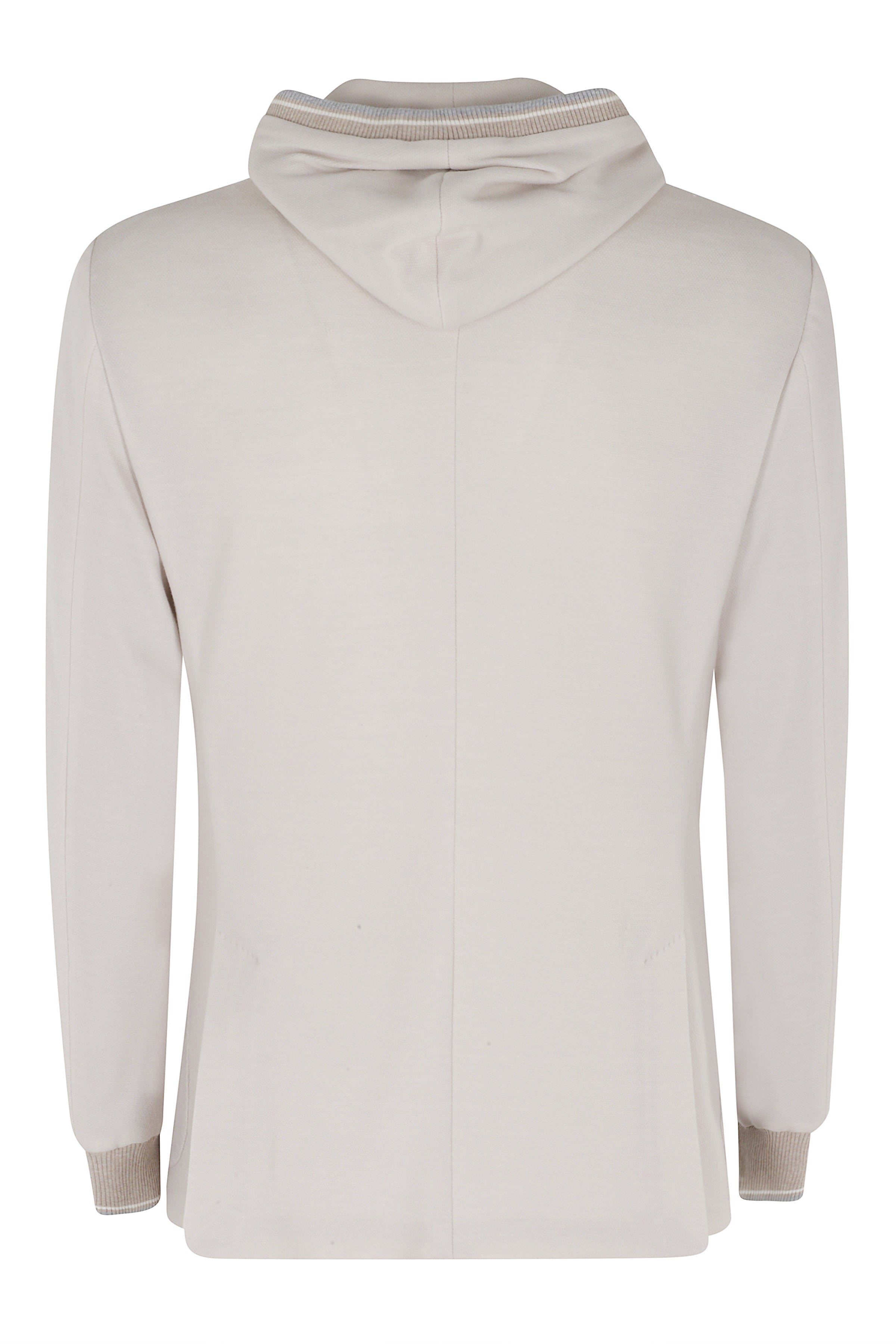 Giacca Pettorina Cappuccio Grey Cotton Lining: Viscose