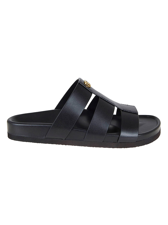 Sandal Studshield Vitello Black Calf Leather Calzature