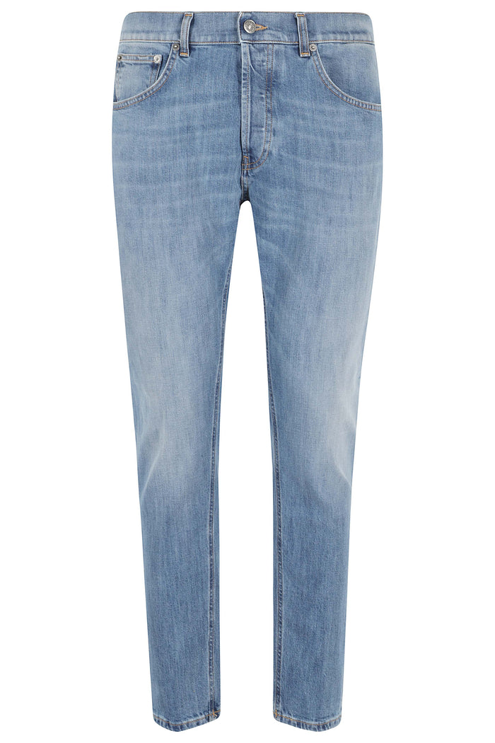Jeans 5tasche Carrot Slim Blue Cotone Elastan