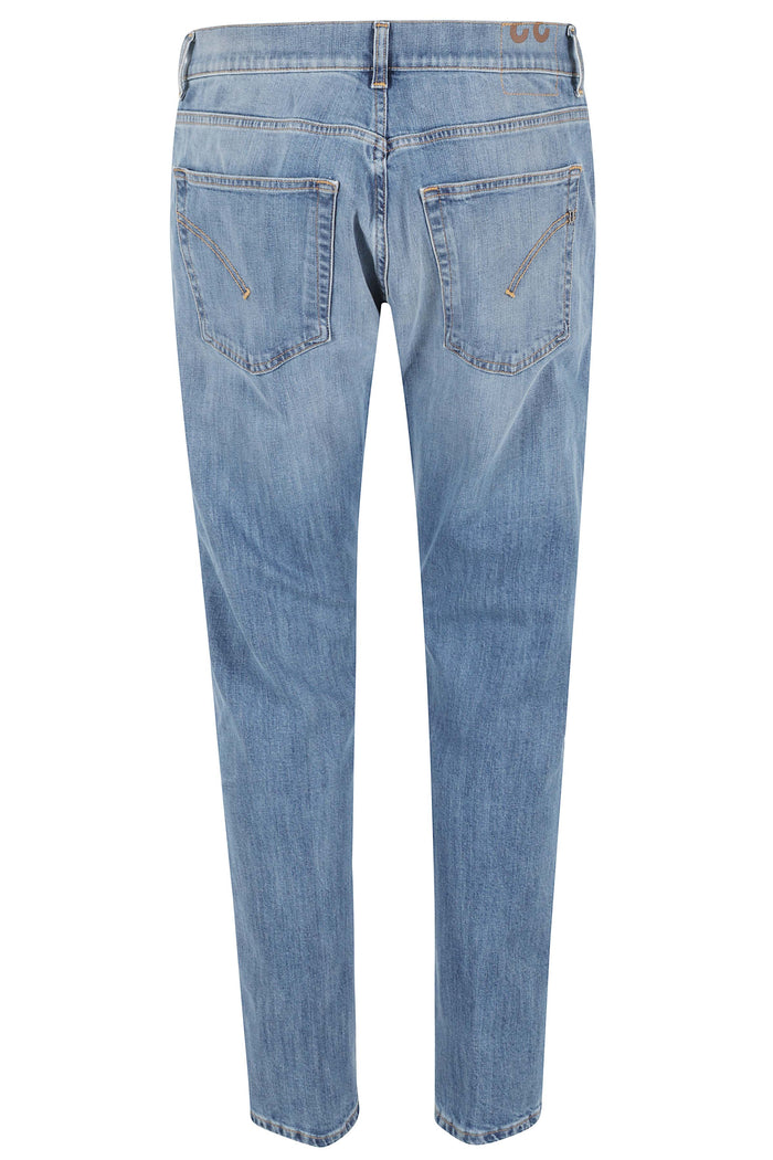 Jeans 5tasche Carrot Slim Blue Cotone Elastan