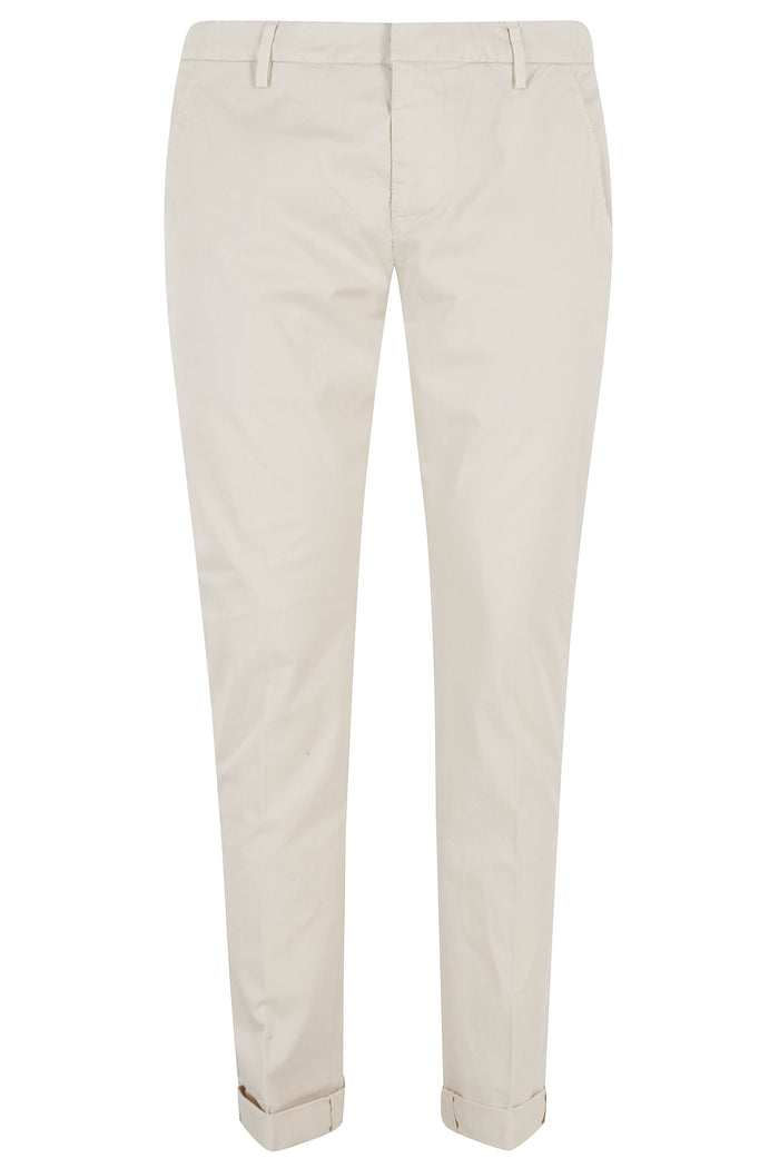 Pantalone Slim Chino Gaubert Nude & Neutrals Cotone Elastan Pantaloni