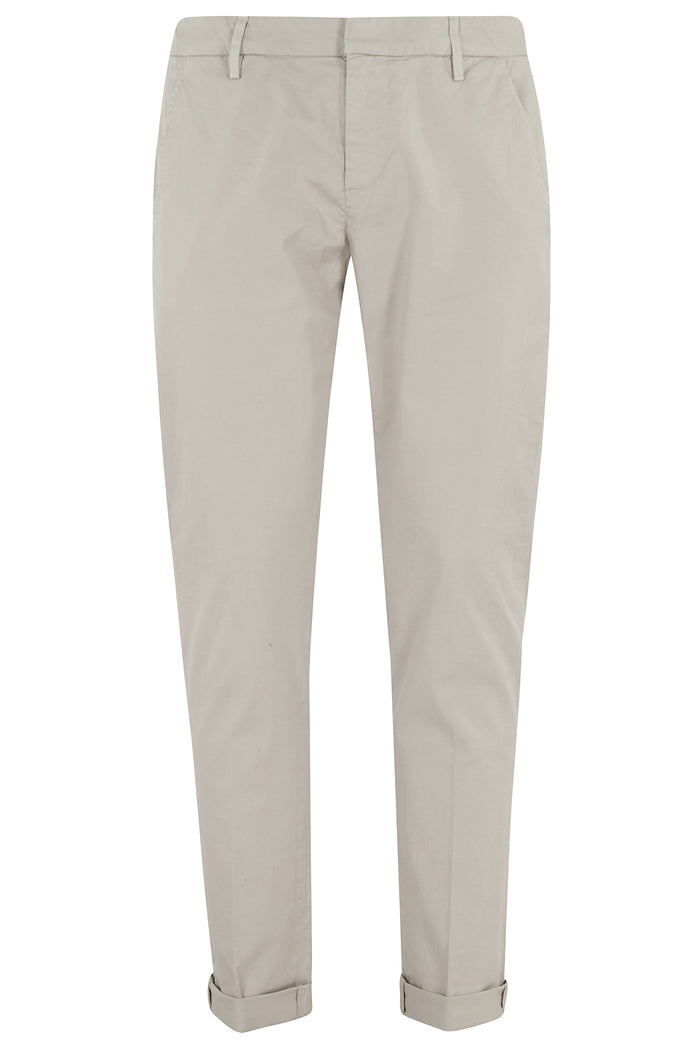 Pantalone Slim Chino Gaubert Nude & Neutrals Cotone Elastan Pantaloni