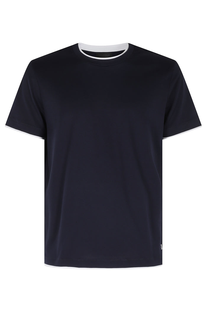 Tshirt Regular Jersey Basico Blue Cotone T-shirt