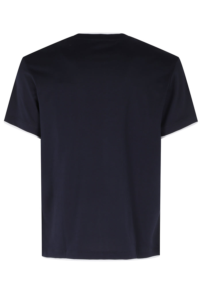 Tshirt Regular Jersey Basico Blue Cotone T-shirt