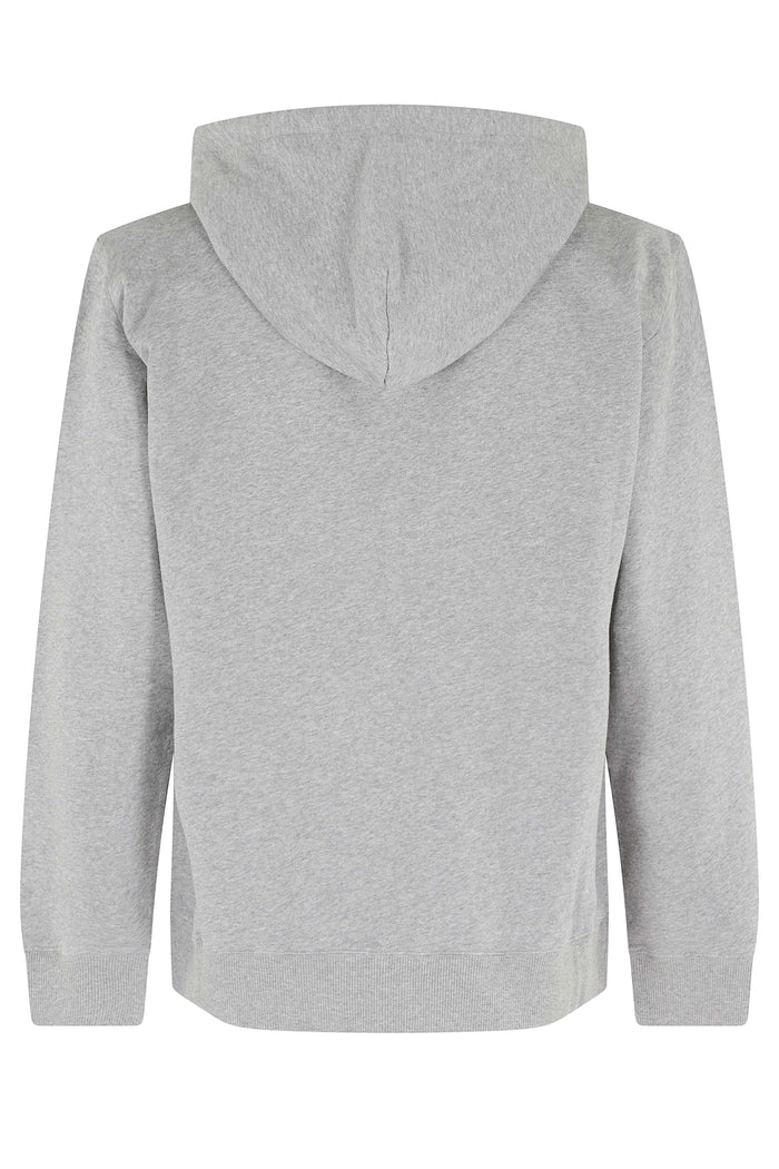 Felpa Con Zip Grey Cotone