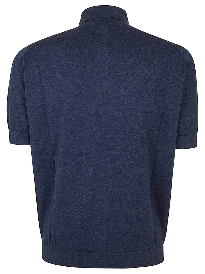 Polo Uomo Blue Cotone