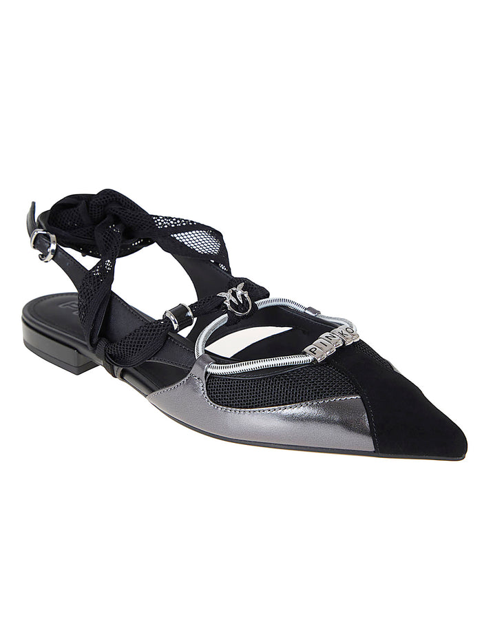 Gianira 30 - Sling Back Nappa Black Calzature